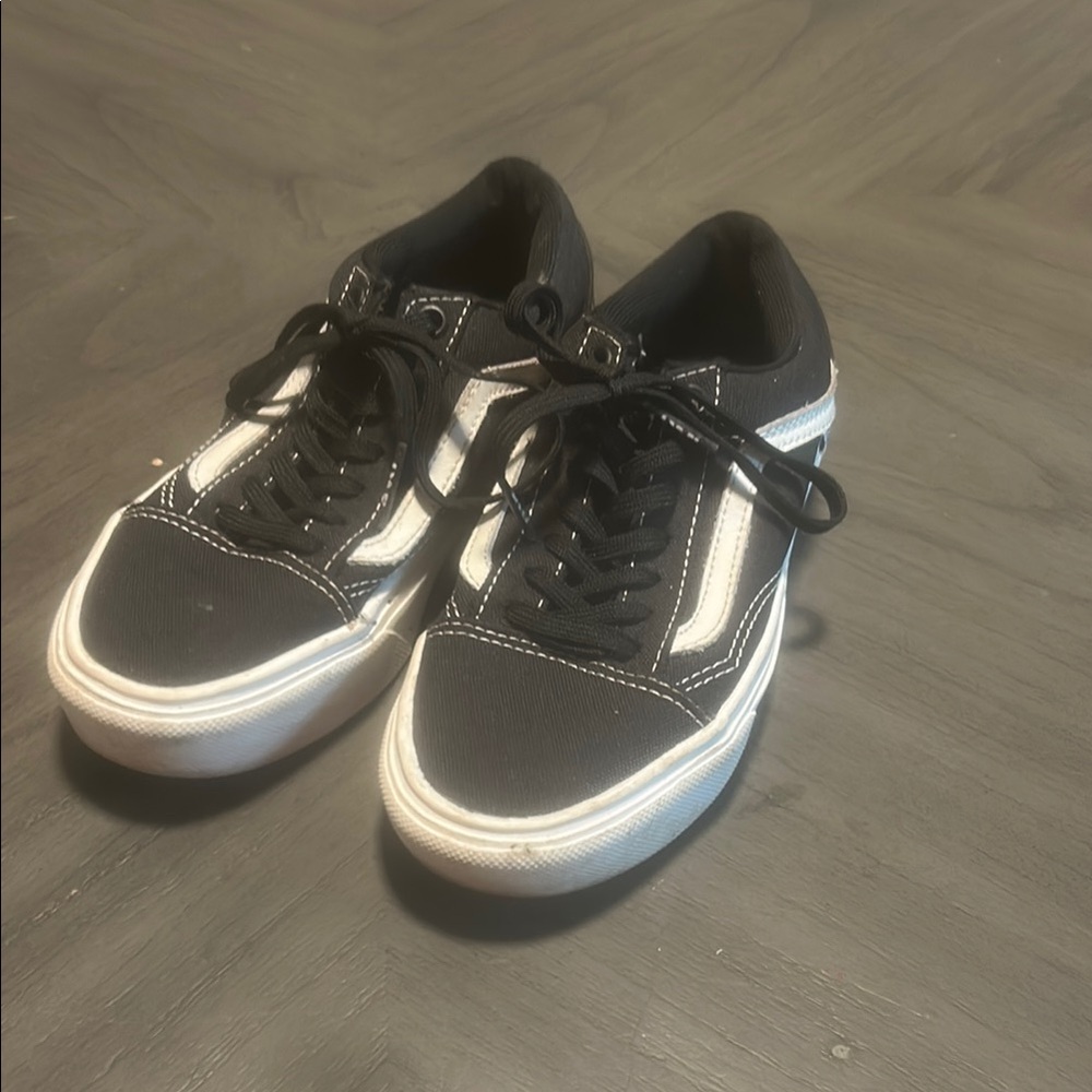 Vans Black and White Classic Skate Sneakers
